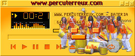 samba skin winamp percu terreux
