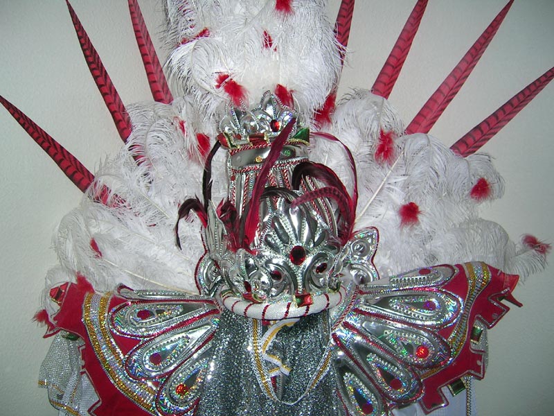 Détail du costume de la bateria que les trois précédents vont porter durant le défilé